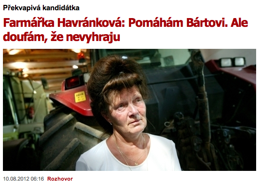 Havránková na Týden.cz